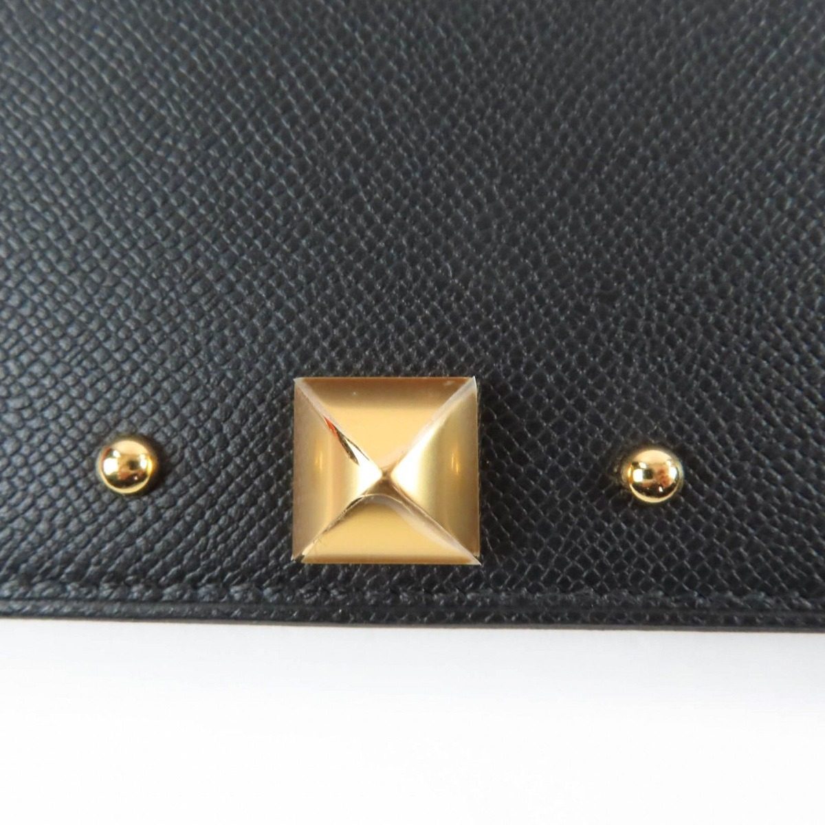 Hermes Medle Card Case Vo Madame Gold Black — view 7
