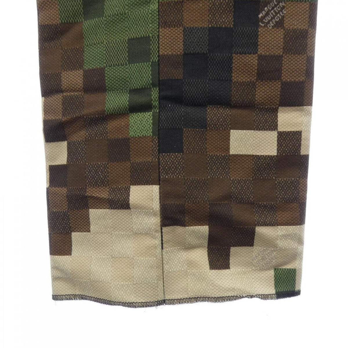 Louis Vuitton Tailored Cotton Damier Cigarette Pants Beige Brown Khaki — view 2
