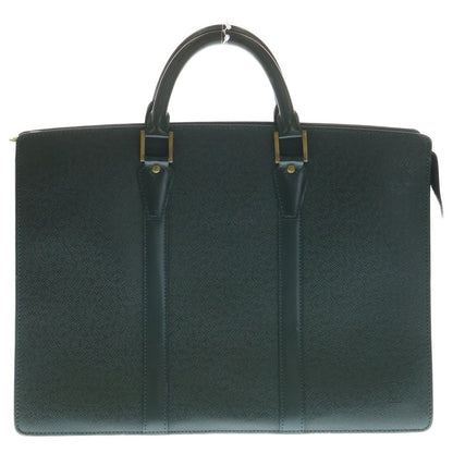 Louis Vuitton Taiga Porte Documents Briefcase Leather Business Bag Green