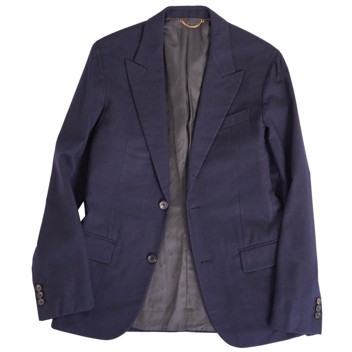 Louis Vuitton Tailored Jacket Black Leather — view 2