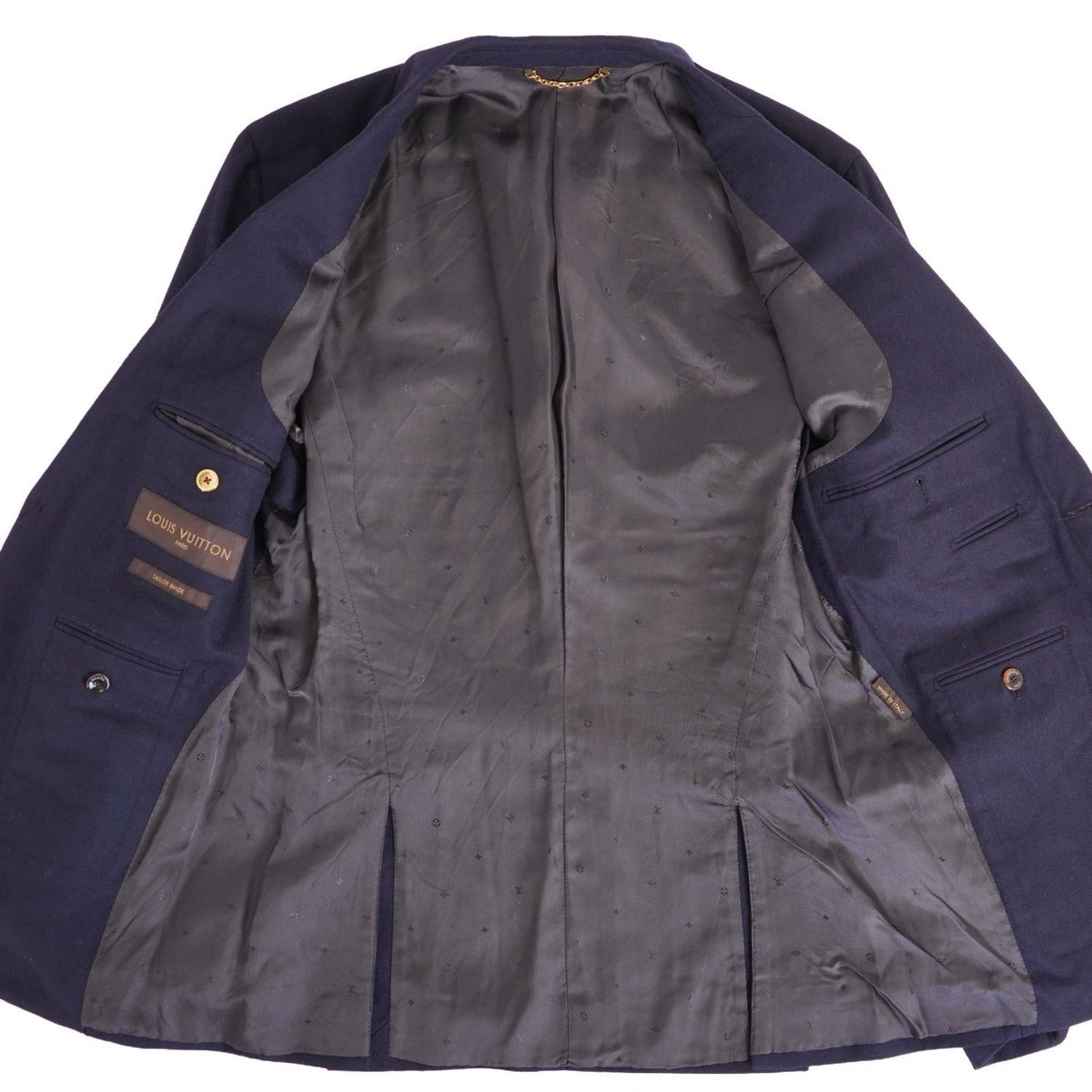 Louis Vuitton Tailored Jacket Black Leather — view 5