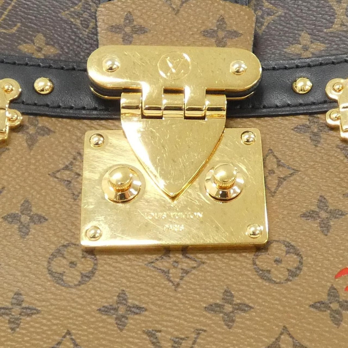 Louis Vuitton Monogram Reverse Trunk Clutch Shoulder Bag — view 4