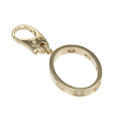 Cartier Love Charm 18k Yellow Gold Diamond Pendant Top