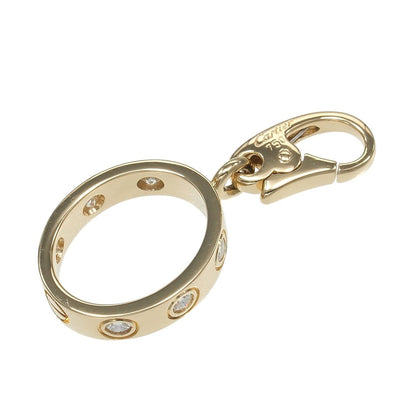 Cartier Love Charm 18k Yellow Gold Diamond Pendant Top — view 2