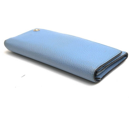 Gucci Long Wallet Women Leather Light Blue — view 4