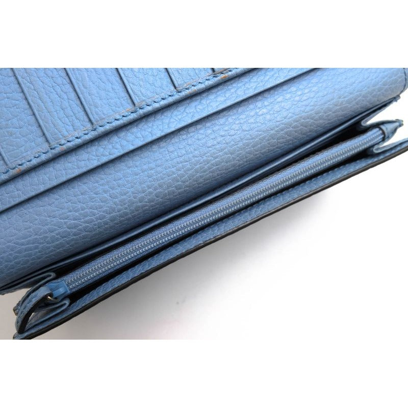 Gucci Long Wallet Women Leather Light Blue — view 6