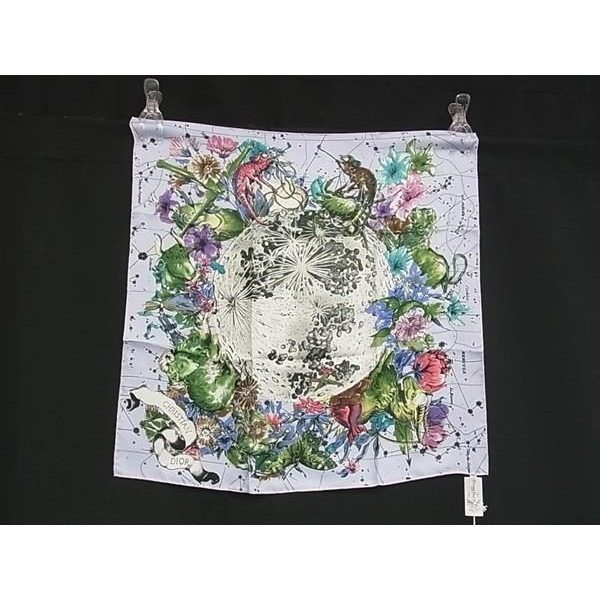 Dior Zodiac Silk Large Scarf Shawl Multicolor