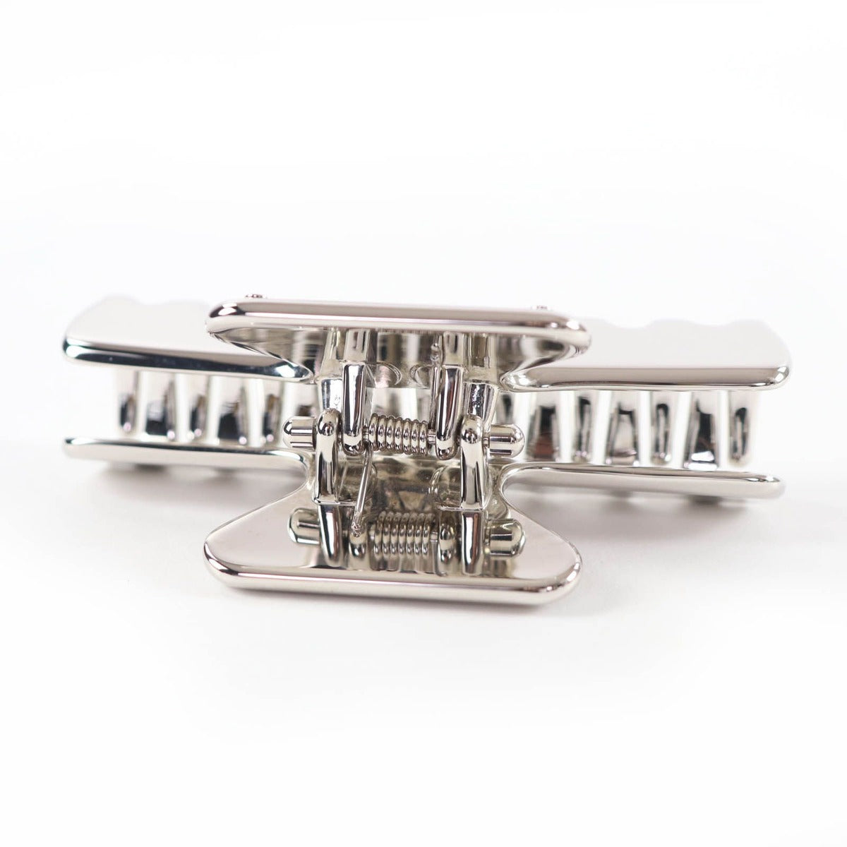 Prada Triangle Logo Hair Clip Vance Silver — view 4