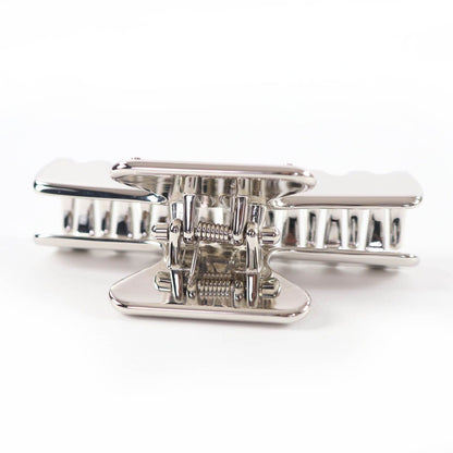 Prada Triangle Logo Hair Clip Vance Silver — view 4