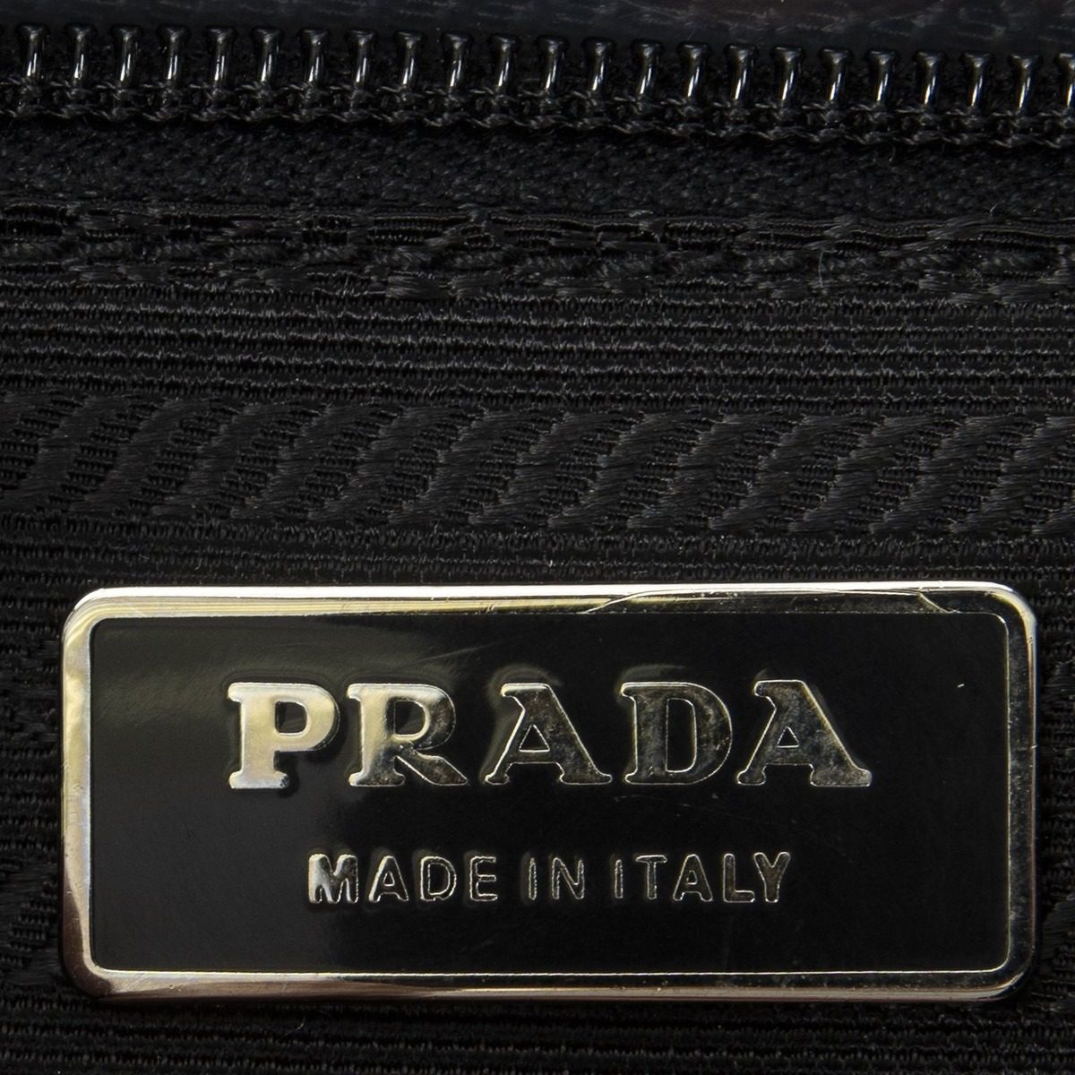 Prada Front Zip Camera Crossbody Black Nylon Canvas — view 10