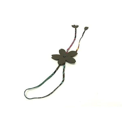 Hermes Petit Ash Leather Sakura Key Holder Charm Dark Gray — view 2