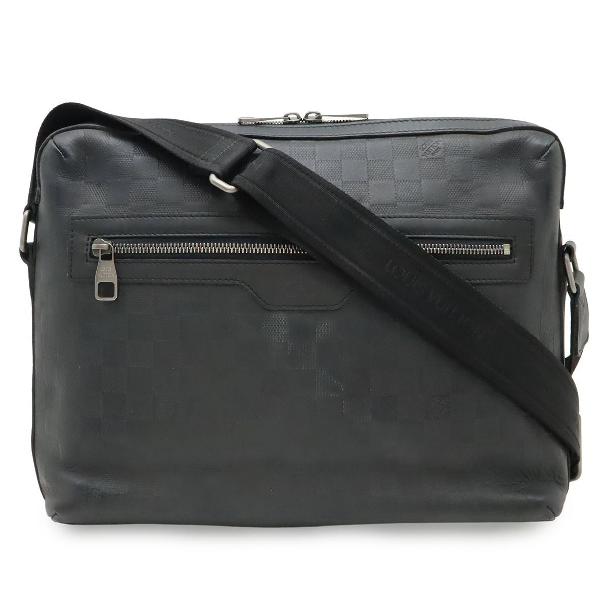 Louis Vuitton Damier Infini Calypso MM Shoulder Bag Onyx Black