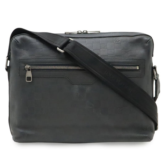 Louis Vuitton Damier Infini Calypso MM Shoulder Bag Onyx Black