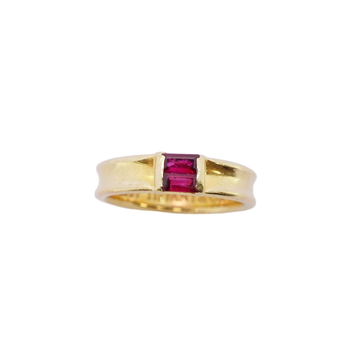Tiffany & Co Ring Stacking 18k Yellow Gold Ruby — view 2