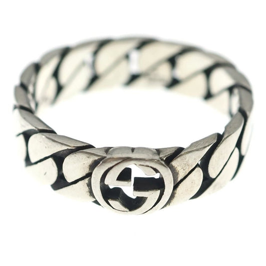 Gucci Interlocking Wide Ring Silver