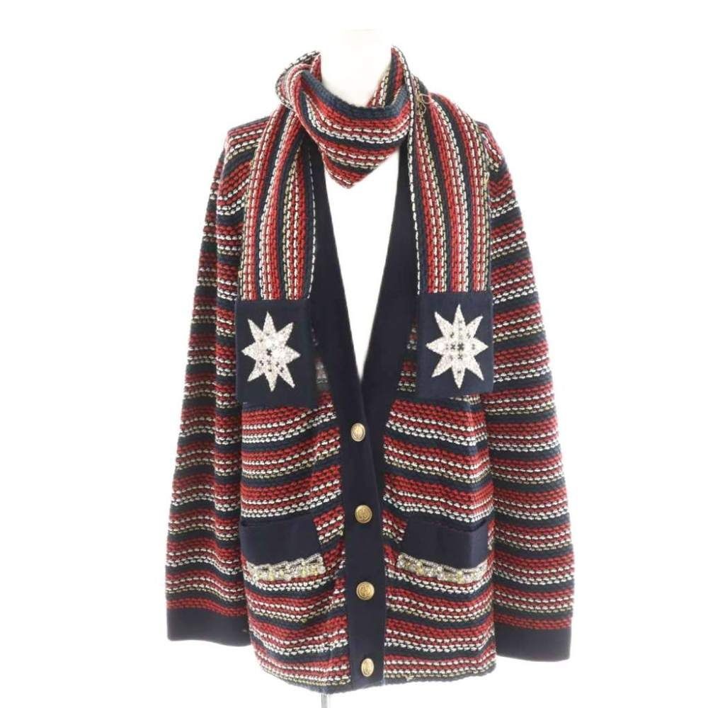 Gucci Twi de Bijuu Knit Jacket M Multicolor DO OS