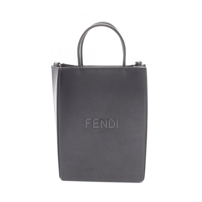 Fendi Handbag Pack Shopping Bag Small Black Leather
