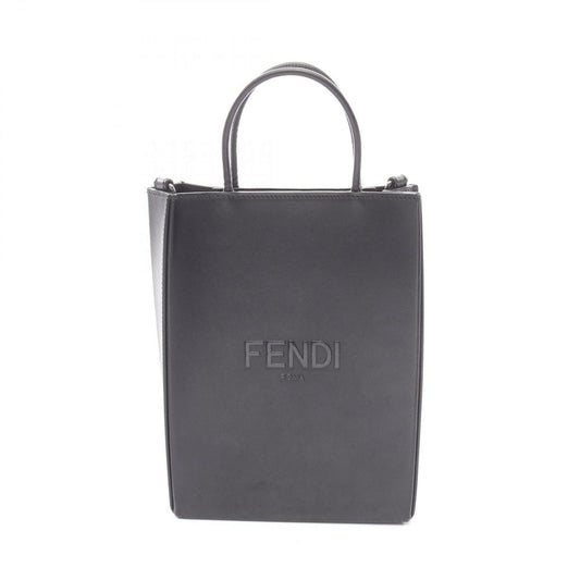 Fendi Handbag Pack Shopping Bag Small Black Leather