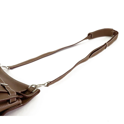 Hermes Jypsiere 28 Etoupe Silver Taurillon Shoulder Bag — view 4