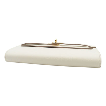 Hermes Kelly Wallet Long to Go Mushroom Gold Evercolor Shoulder Bag — view 3