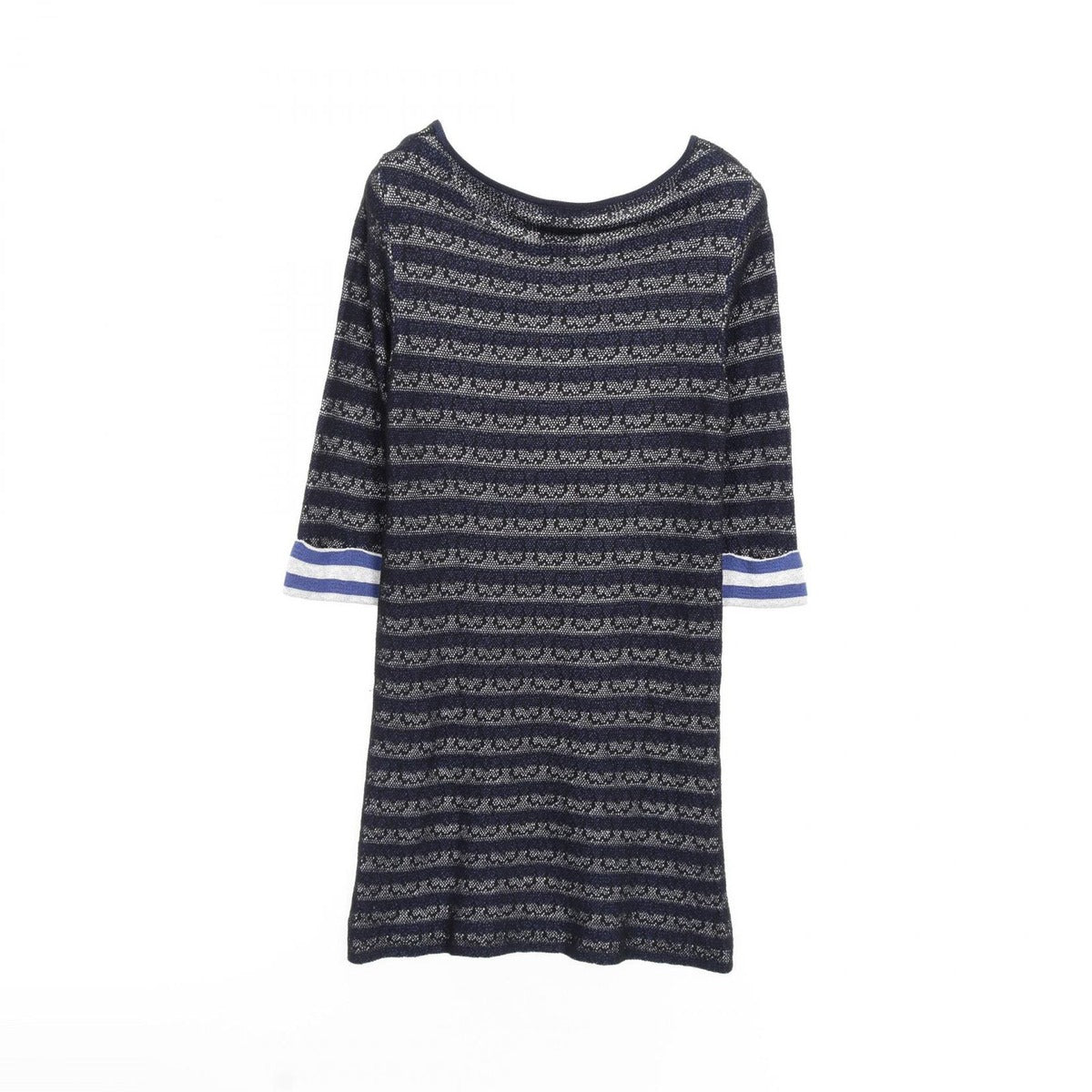 Chanel Dress Cotton Rayon Black Blue. Gray — view 2