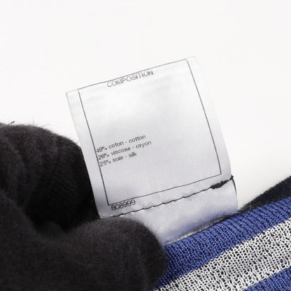 Chanel Dress Cotton Rayon Black Blue. Gray — view 4