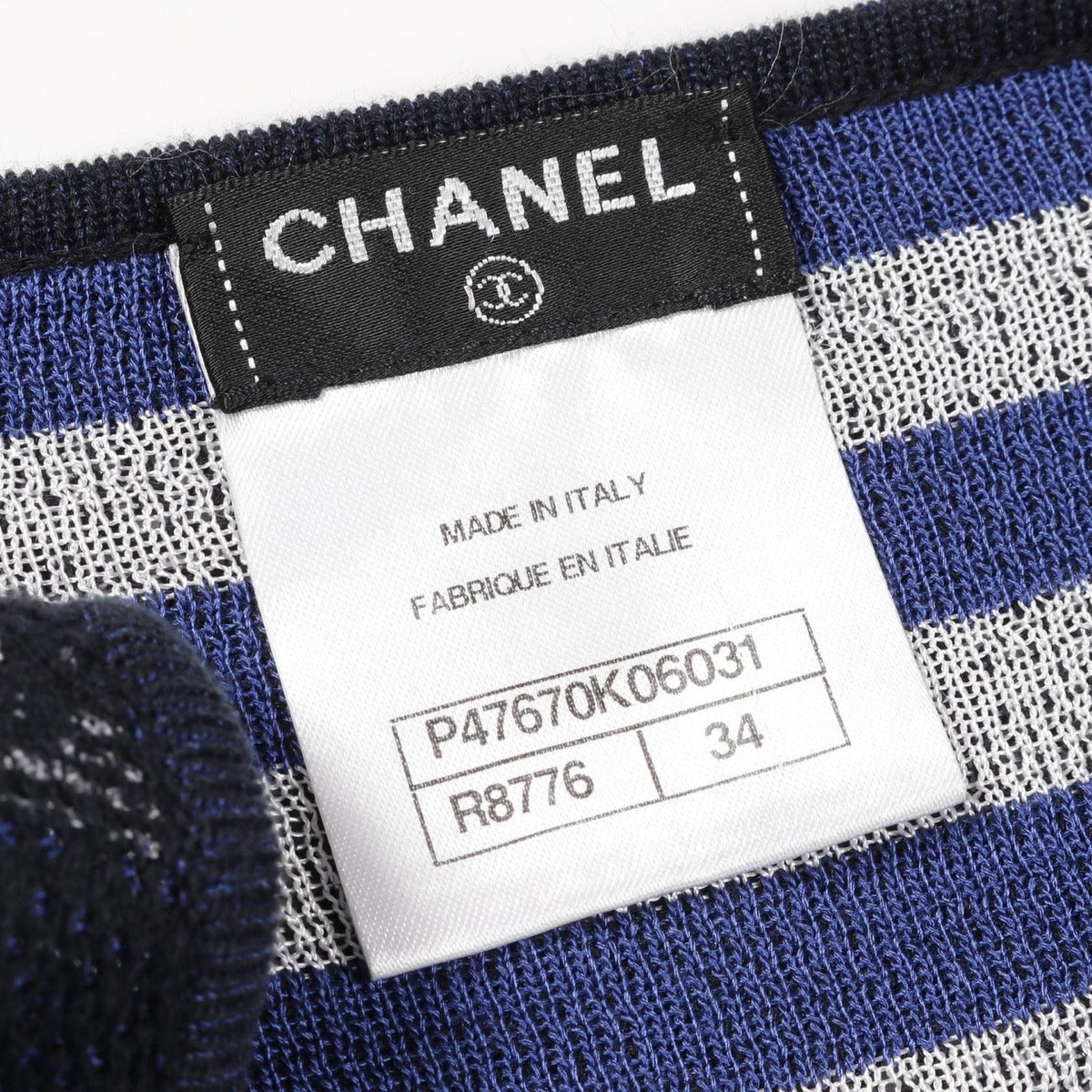 Chanel Dress Cotton Rayon Black Blue. Gray — view 5