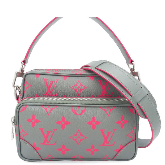 Louis Vuitton Nile Gray Pink Monogram Glow 2-Way Shoulder Bag