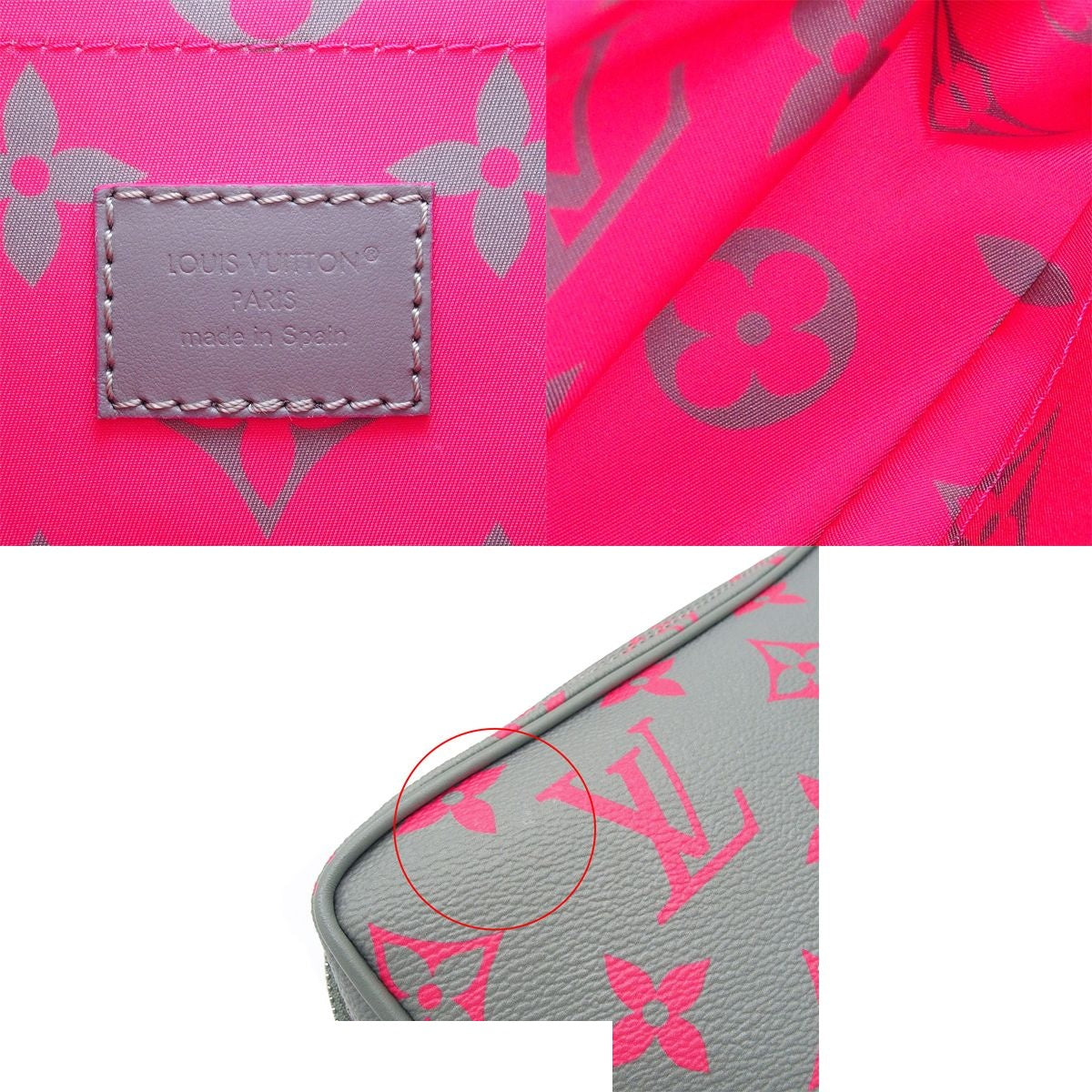 Louis Vuitton Nile Gray Pink Monogram Glow 2-Way Shoulder Bag — view 6