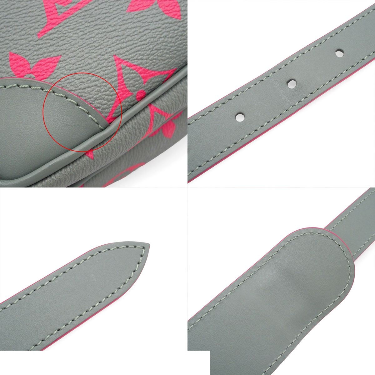 Louis Vuitton Nile Gray Pink Monogram Glow 2-Way Shoulder Bag — view 8