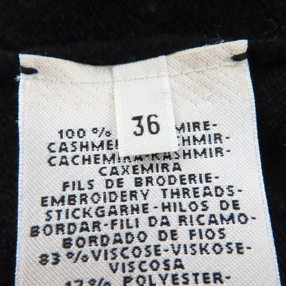Hermes Poste Et Cavalerie Saber Decorative Bag Cashmere Long Sleeve Knit Dress — view 7