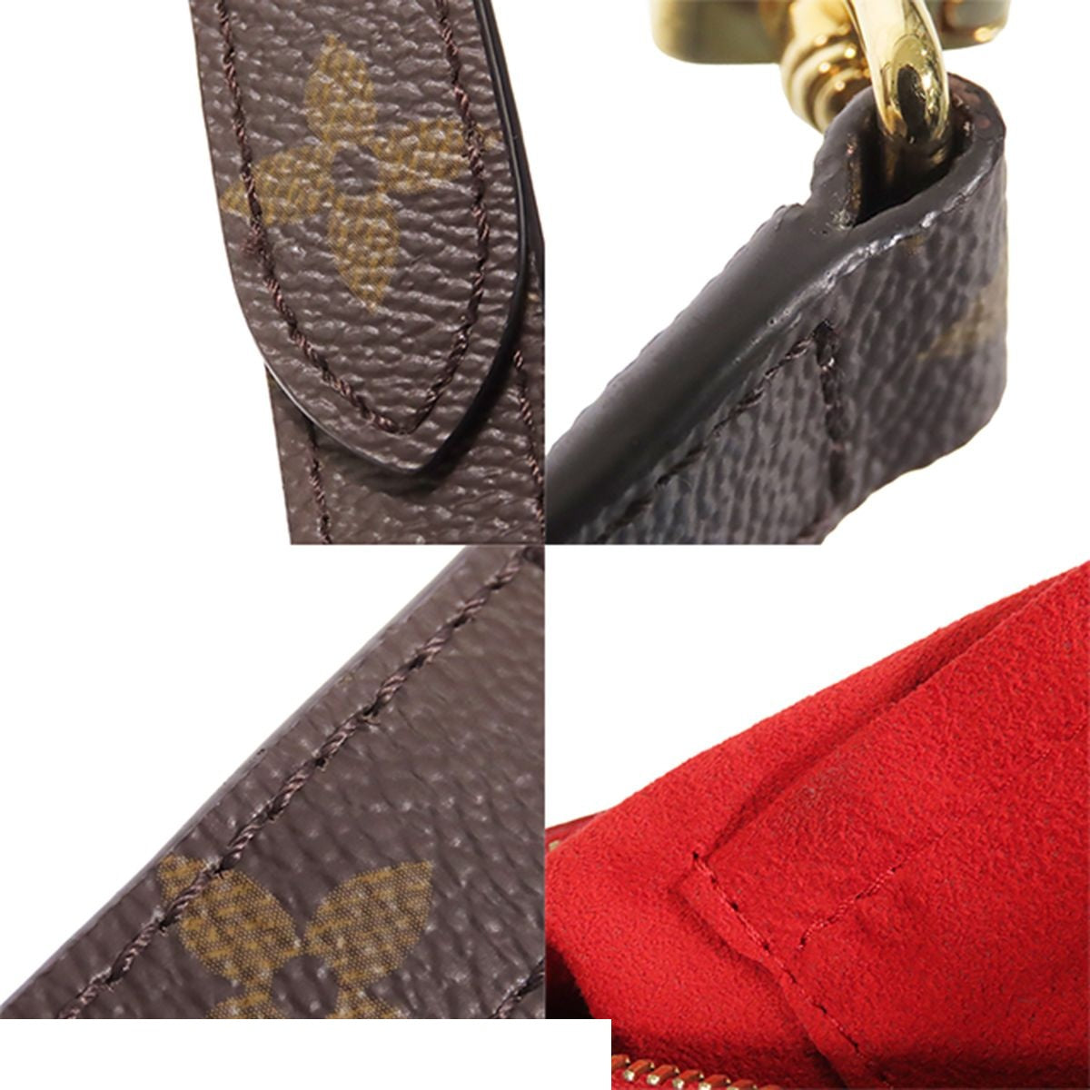 Louis Vuitton Pallas Brown Cerise Monogram Canvas 2-Way Shoulder Bag — view 7