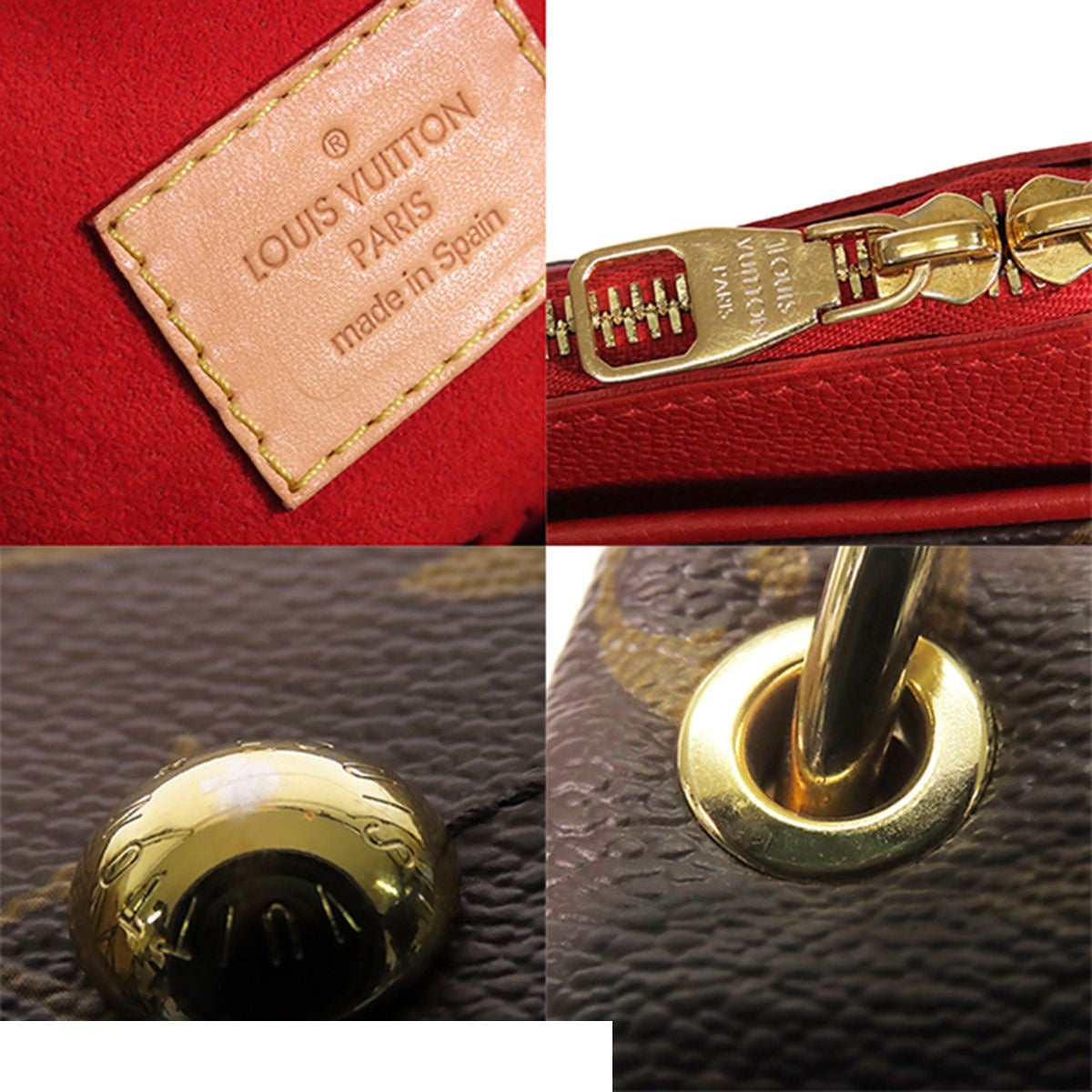 Louis Vuitton Pallas Brown Cerise Monogram Canvas 2-Way Shoulder Bag — view 8