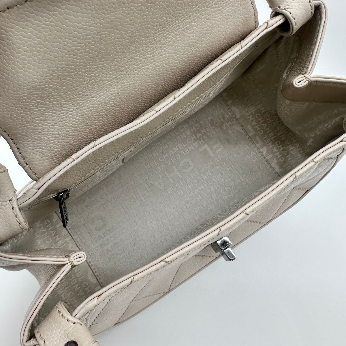 Chanel 2.55 Caviar Leather Handbag — view 12