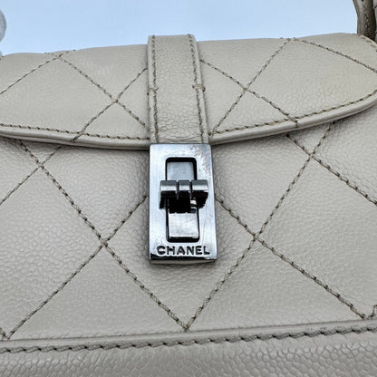 Chanel 2.55 Caviar Leather Handbag — view 8