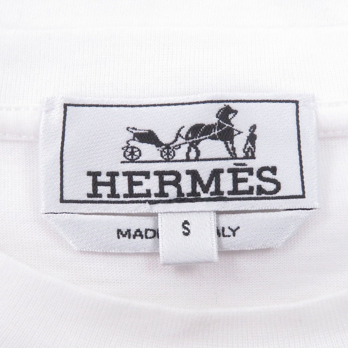 Hermes Cavalcade Cotton Horse Print Short Sleeve T-Shirt — view 5