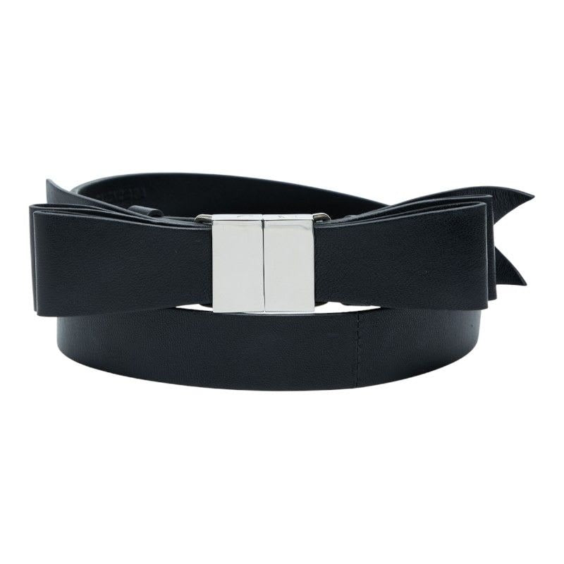Balenciaga Ribbon Black Leather