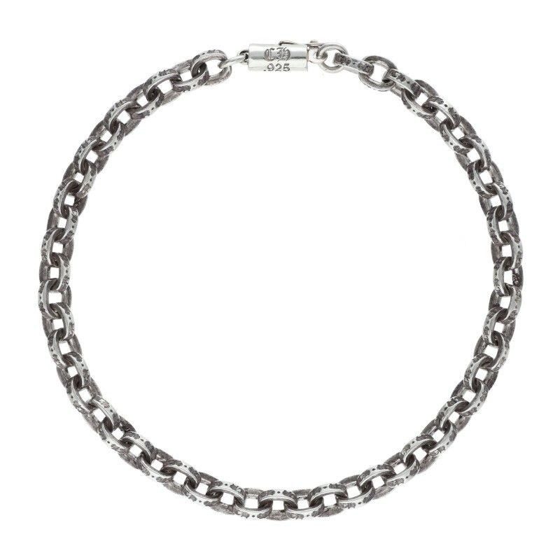 Chrome Hearts Paper Chain Silver Bracelet
