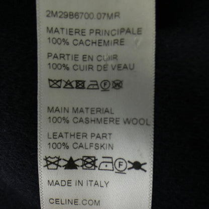 Celine Triomphe Jacket Cashmere Navy — view 3