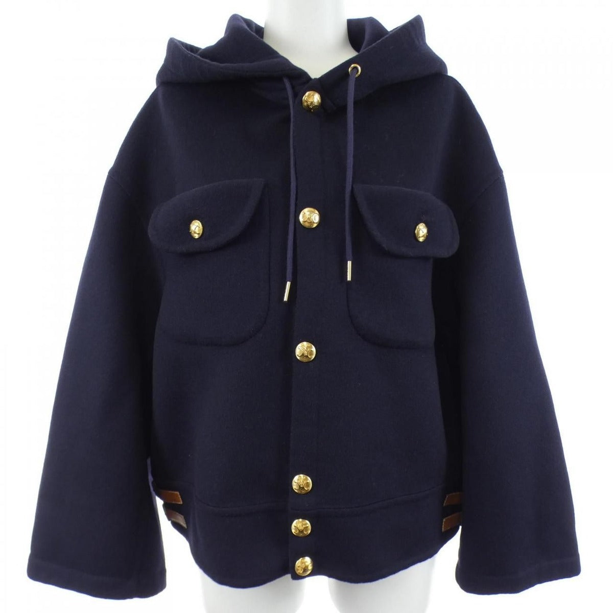 Celine Triomphe Jacket Cashmere Navy