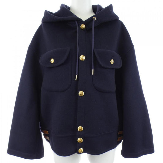 Celine Triomphe Jacket Cashmere Navy
