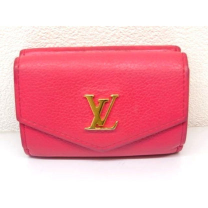 Louis Vuitton Ub5200 Portefeuille Lock Mini Trifold Compact Wallet Pink