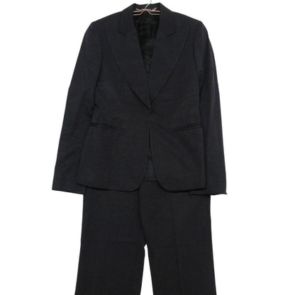 Gucci Suit Set Era Peak Lapel Straight Pants Gold Dark Navy