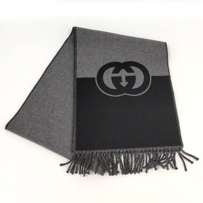Gucci Muffler Interlocking Wool Cashmere Scarf
