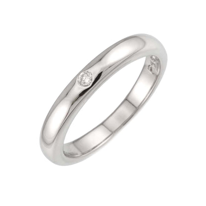 Tiffany & Co Stacking Band Ring Diamond Pt Platinum