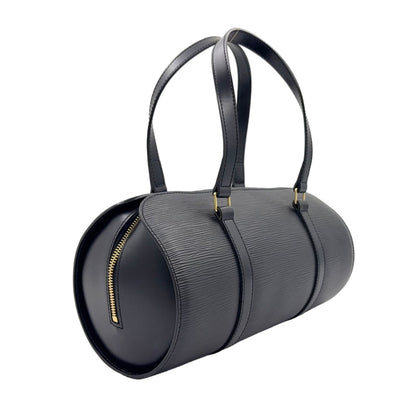 Louis Vuitton Soufflo Epi Noir Leather Black Handbag Gold — view 2