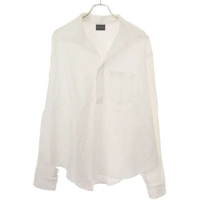 Balenciaga 24 SS Logo Embroidery Pullover Shirt Blouse Tnm60 White 34