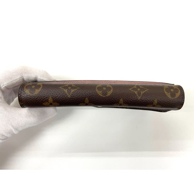 Louis Vuitton Monogram Portefeuille-sarah Long Wallet Brown Rose — view 3