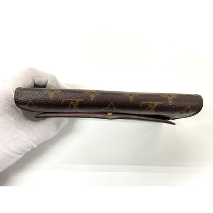Louis Vuitton Monogram Portefeuille-sarah Long Wallet Brown Rose — view 4
