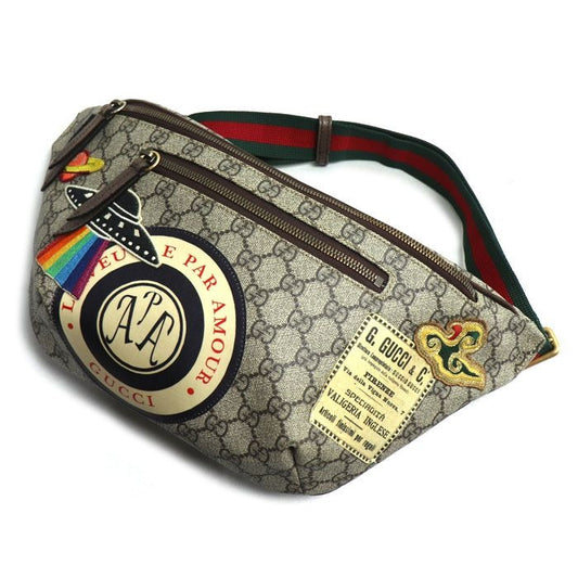 Gucci GG Supreme Courier Body Bag Beige